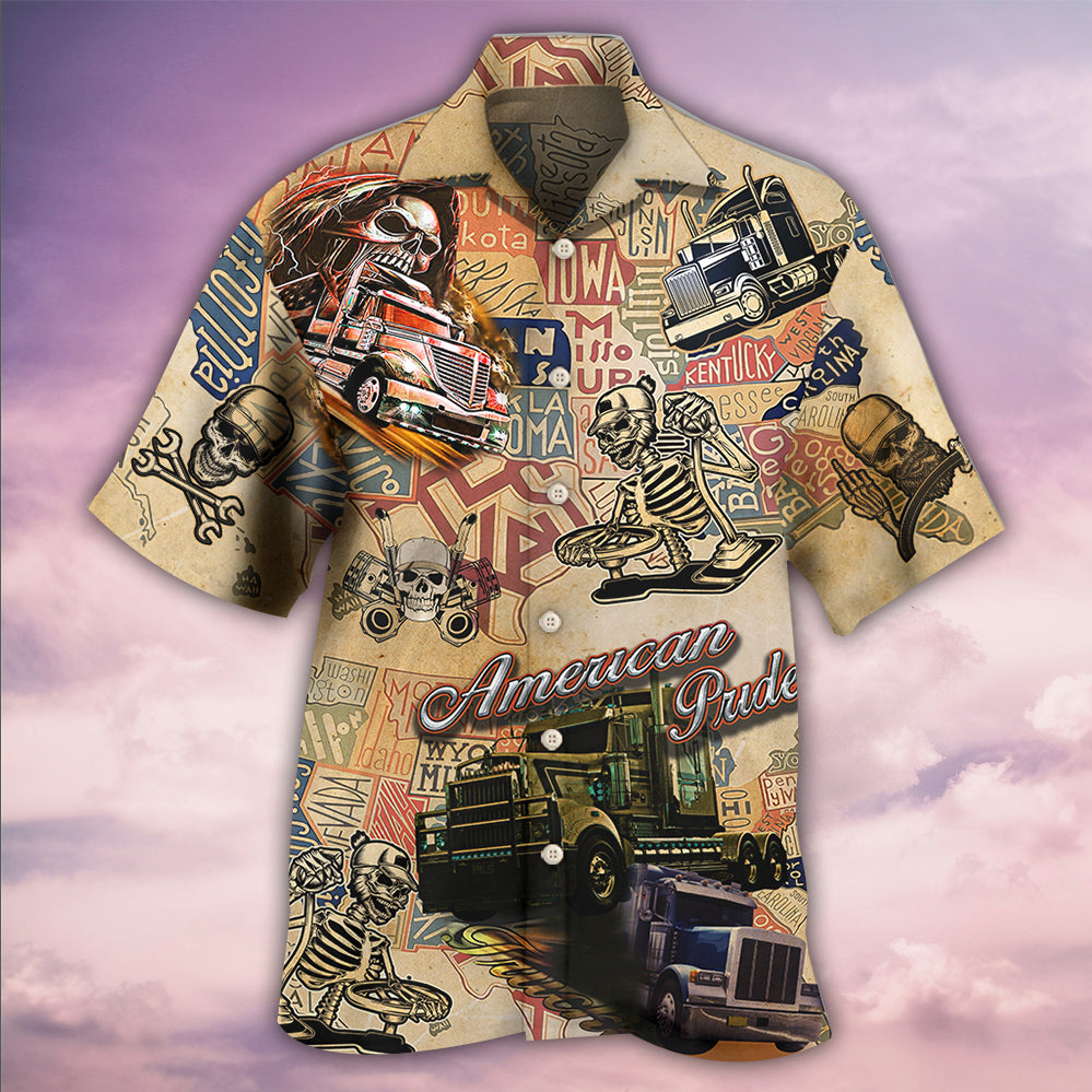 Skull Love Life Cool - Hawaiian Shirt 