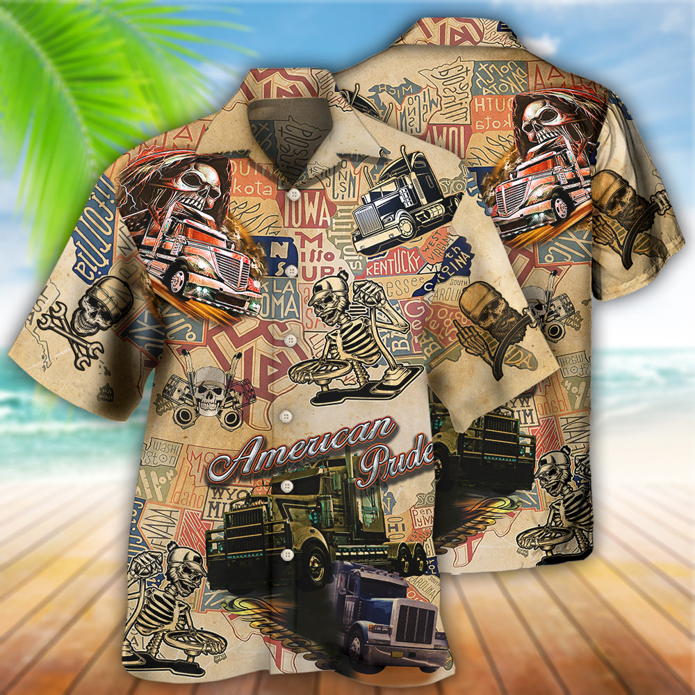 Skull Love Life Cool - Hawaiian Shirt 