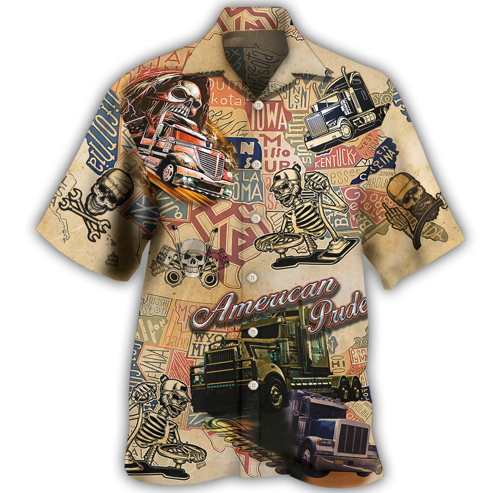 Skull Love Life Cool - Hawaiian Shirt 