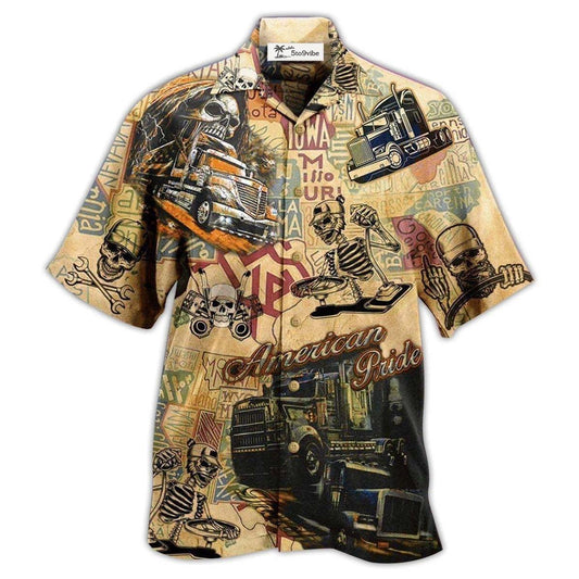 Hawaiian Shirt / Adults / S Skull Love Life Cool - Hawaiian Shirt 