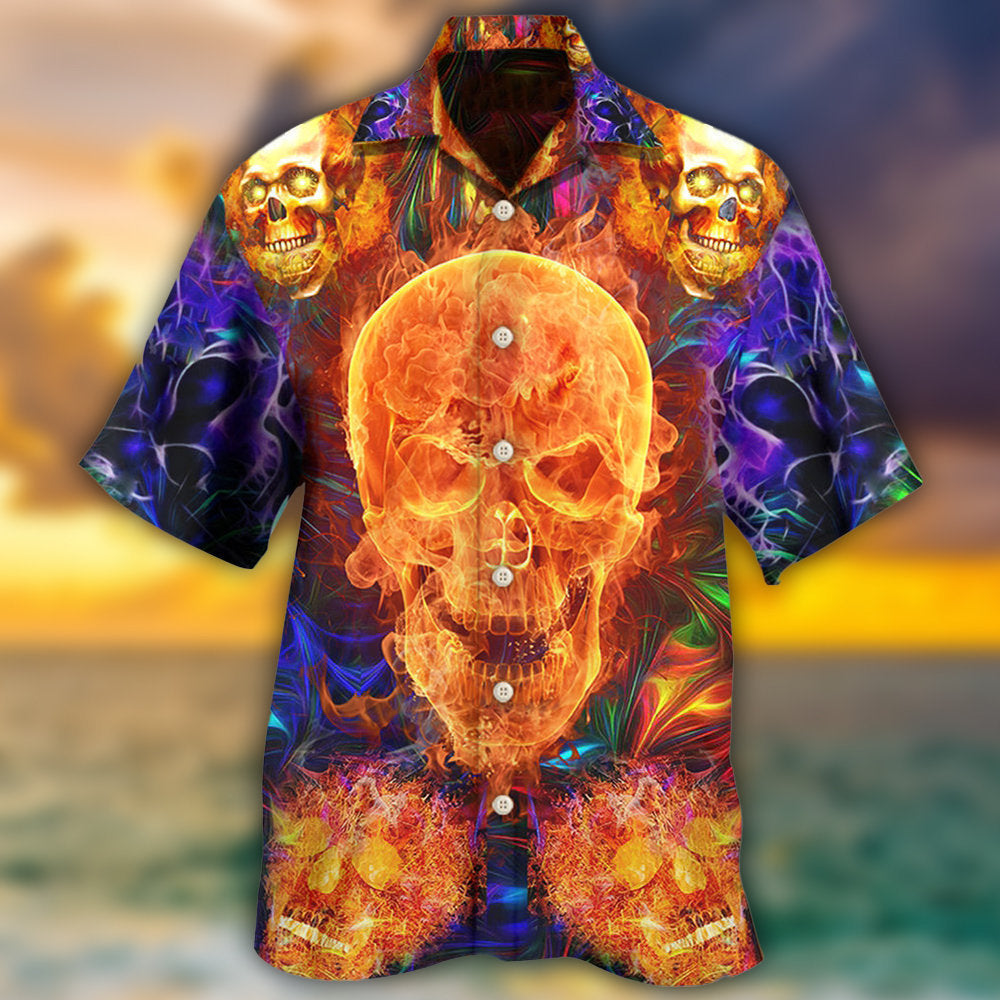 Skull Love Life We Love - Hawaiian Shirt 
