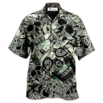 Hawaiian Shirt / Adults / S Skull Love Money - Hawaiian Shirt 
