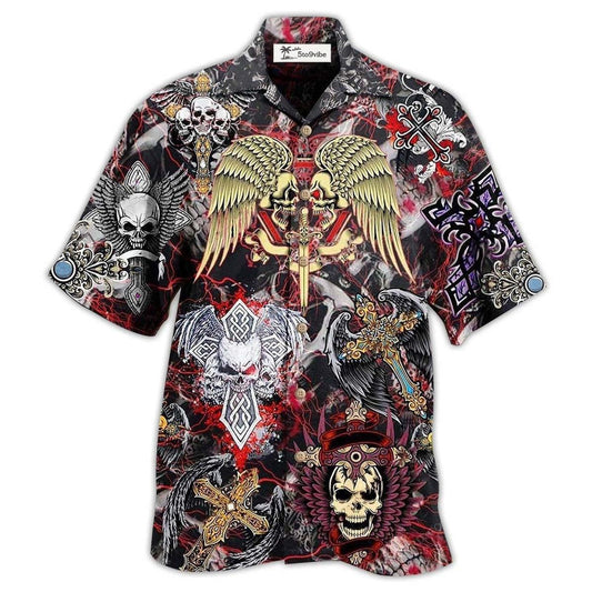 Hawaiian Shirt / Adults / S Skull Loves Key Cool - Hawaiian Shirt 