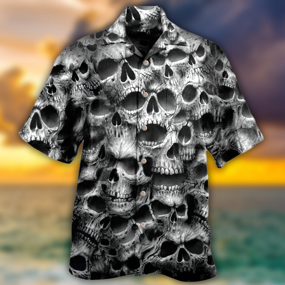 Skull No Fear No Pain - Hawaiian Shirt 