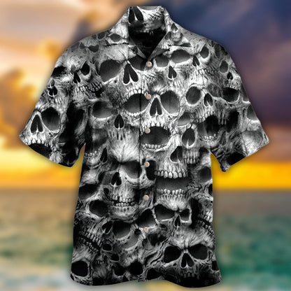 Skull No Fear No Pain - Hawaiian Shirt 
