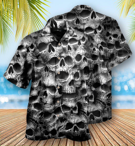 Skull No Fear No Pain - Hawaiian Shirt 