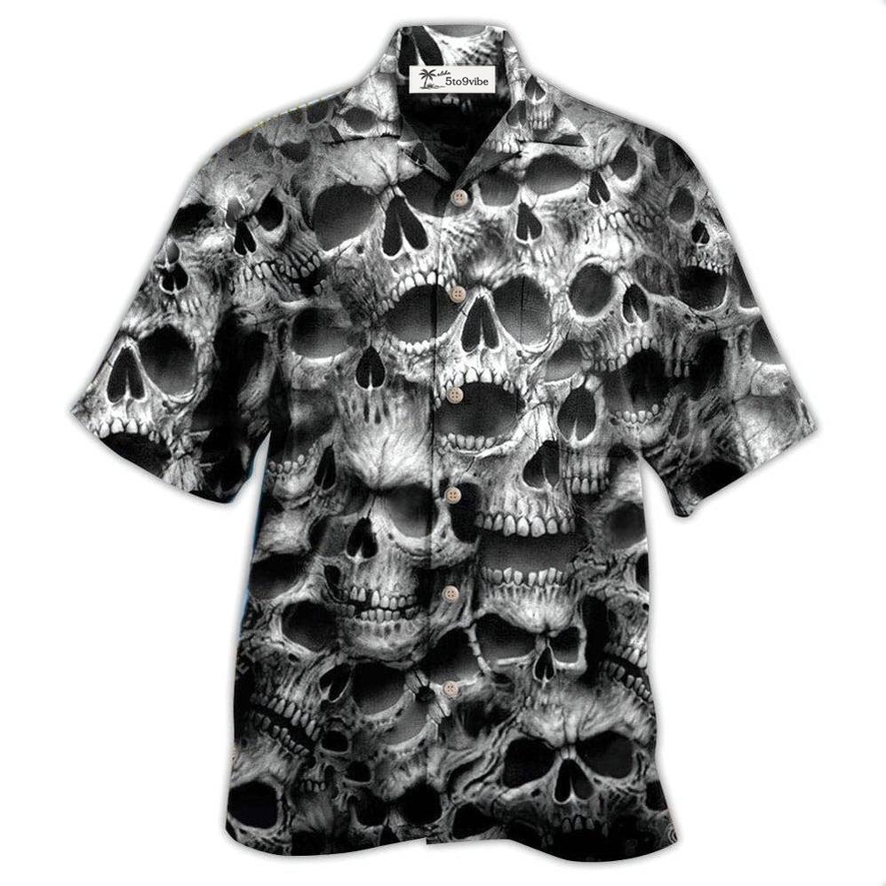 Hawaiian Shirt / Adults / S Skull No Fear No Pain - Hawaiian Shirt 