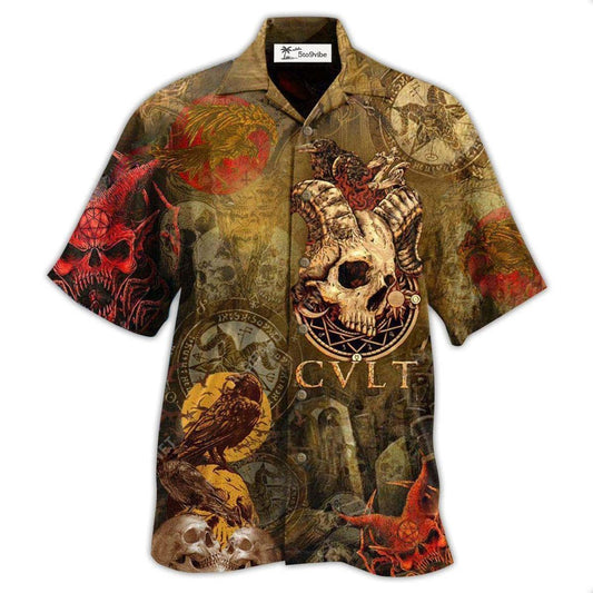 Hawaiian Shirt / Adults / S Skull Not Today Satan Cool - Hawaiian Shirt 