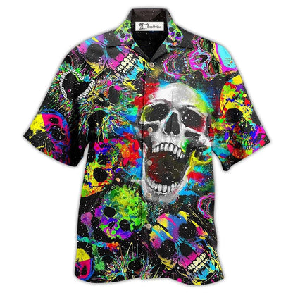Hawaiian Shirt / Adults / S Skull Scare Cool Style - Hawaiian Shirt 