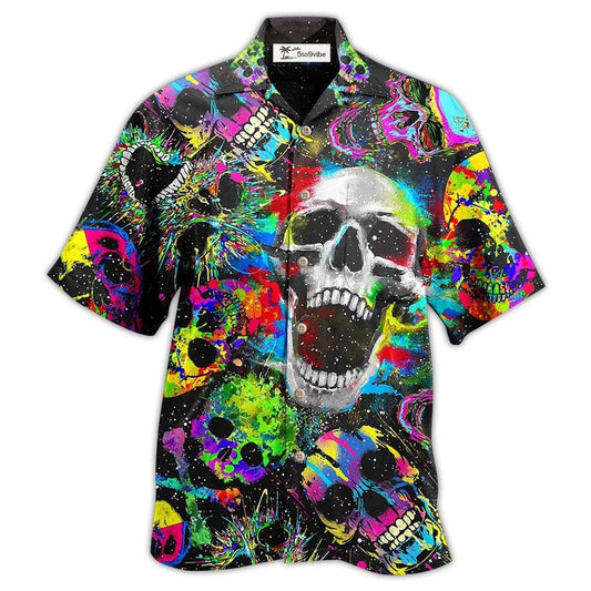 Hawaiian Shirt / Adults / S Skull Scare Cool Style - Hawaiian Shirt 