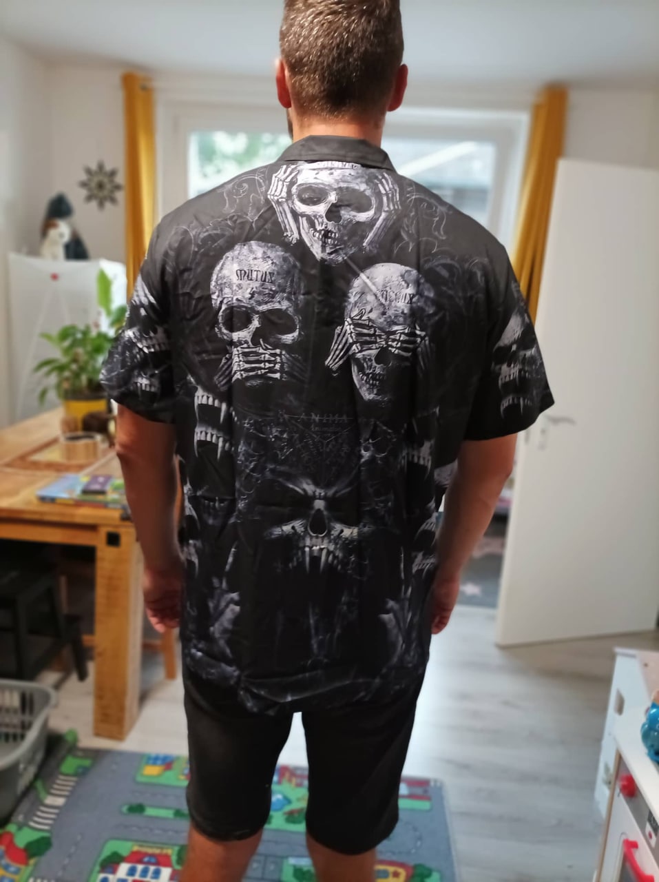 Skull Scary Darkness Art - Hawaiian Shirt 