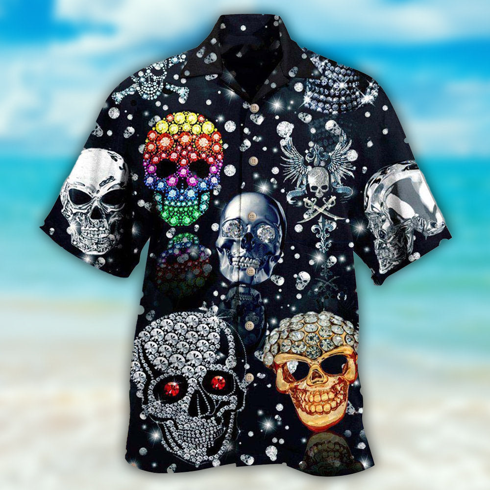 Skull Shiny Diamond - Hawaiian Shirt 