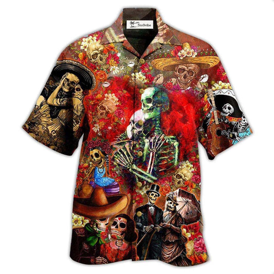Hawaiian Shirt / Adults / S Skull Until We Are Seperated By Death - Hawaiian Shirt 