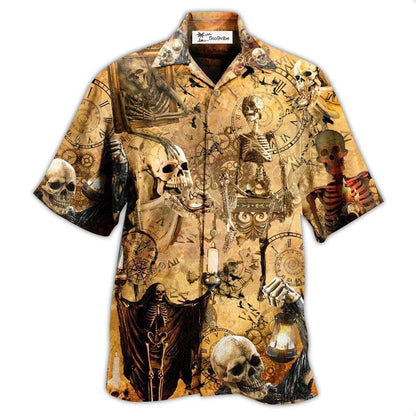 Hawaiian Shirt / Adults / S Skull You're Already Dead Vintage - Hawaiian Shirt 