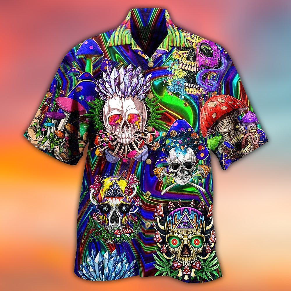 Skull You're Weird And I Like - Hawaiian Shirt 