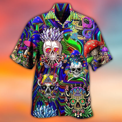 Skull You're Weird And I Like - Hawaiian Shirt 