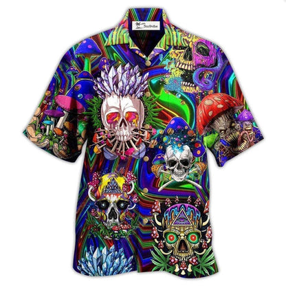 Hawaiian Shirt / Adults / S Skull You're Weird And I Like - Hawaiian Shirt 