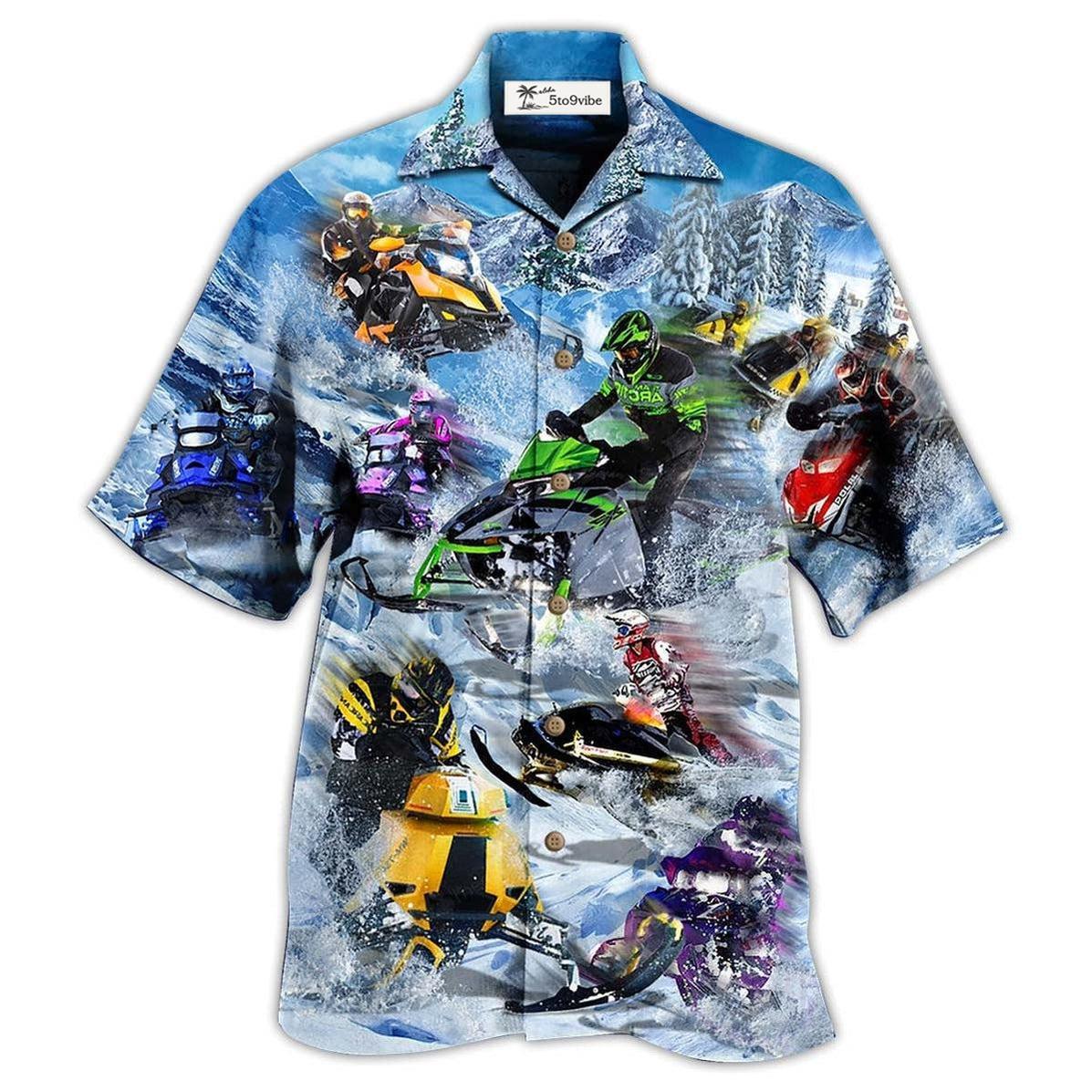 Hawaiian Shirt / Adults / S Sleigh And Snow - Hawaiian Shirt 