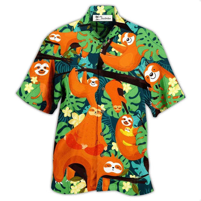 Hawaiian Shirt / Adults / S Sloth Don't Worry Don't Hurry - Hawaiian Shirt 