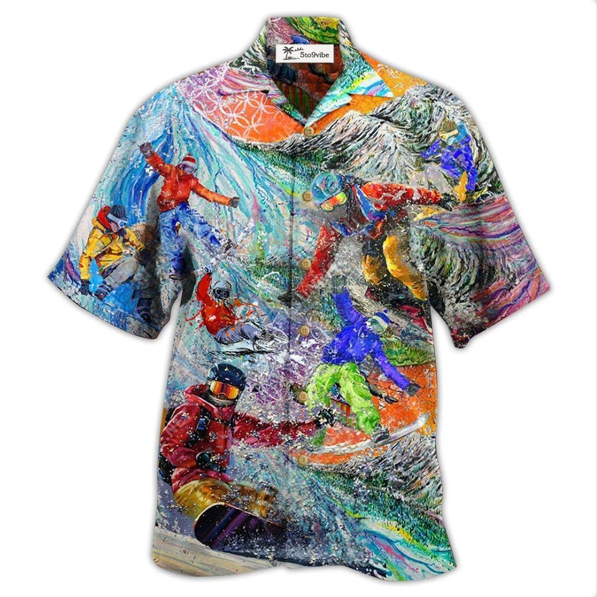 Hawaiian Shirt / Adults / S Snowboarding Dont Follow Me I Do Stupid - Hawaiian Shirt 