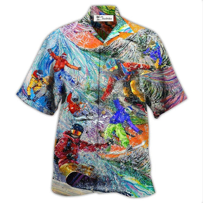 Hawaiian Shirt / Adults / S Snowboarding Dont Follow Me I Do Stupid - Hawaiian Shirt 