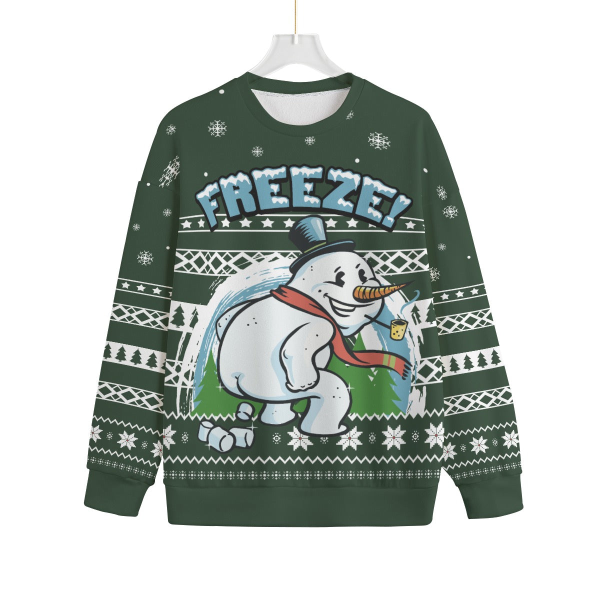 Snowman Dirty Plus Size Ladies Christmas Sweaters