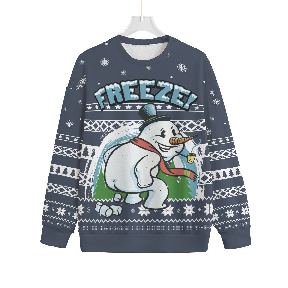 Snowman Dirty Plus Size Ladies Christmas Sweaters