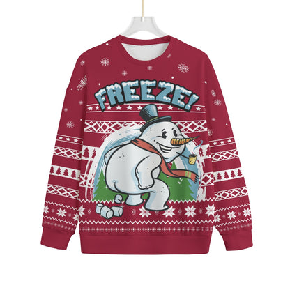 Snowman Inappropriate Plus Size Ugly Christmas Sweater