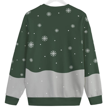 Snowman Making Snowflakes Big And Tall Xmas Sweaters