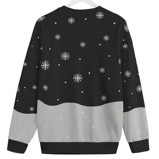 Snowman Making Snowflakes Big And Tall Xmas Sweaters