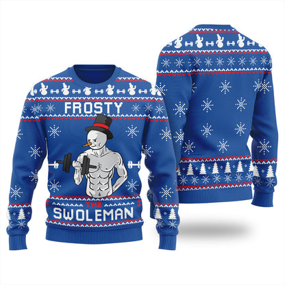 Snowman Swoleman Ugly Christmas Sweater