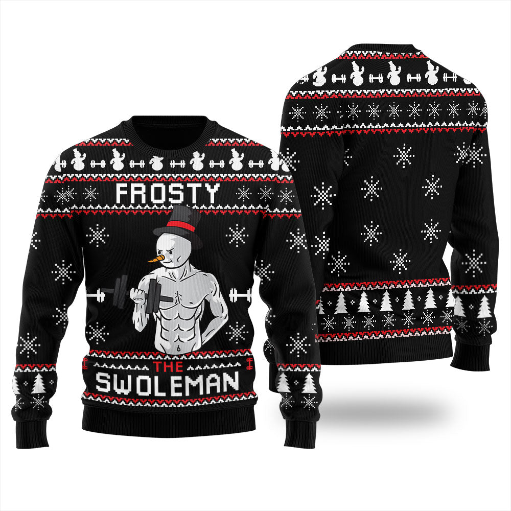 Lifting Swoleman Frosty Ugly Sweater For Men