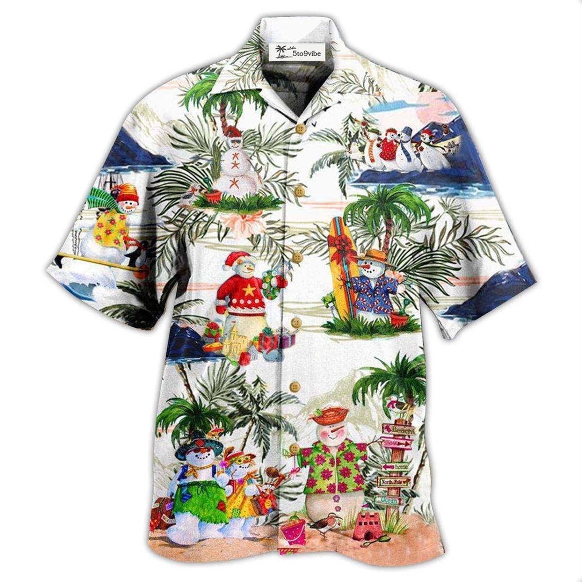 Hawaiian Shirt / Adults / S Snowman Amazing Style Hawaii - Hawaiian Shirt 