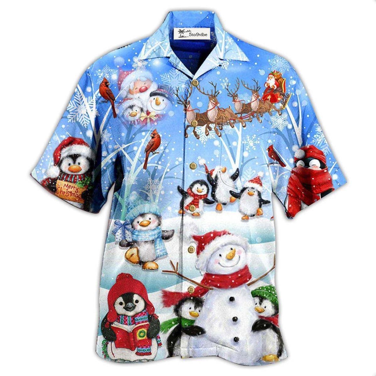 Hawaiian Shirt / Adults / S Snowman Wishing You A Little Cuteness - Hawaiian Shirt 