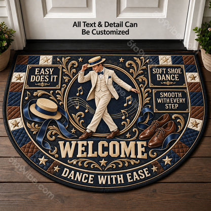 Soft Shoe Dance Personalized Half Round Mat | 5To9Vibe