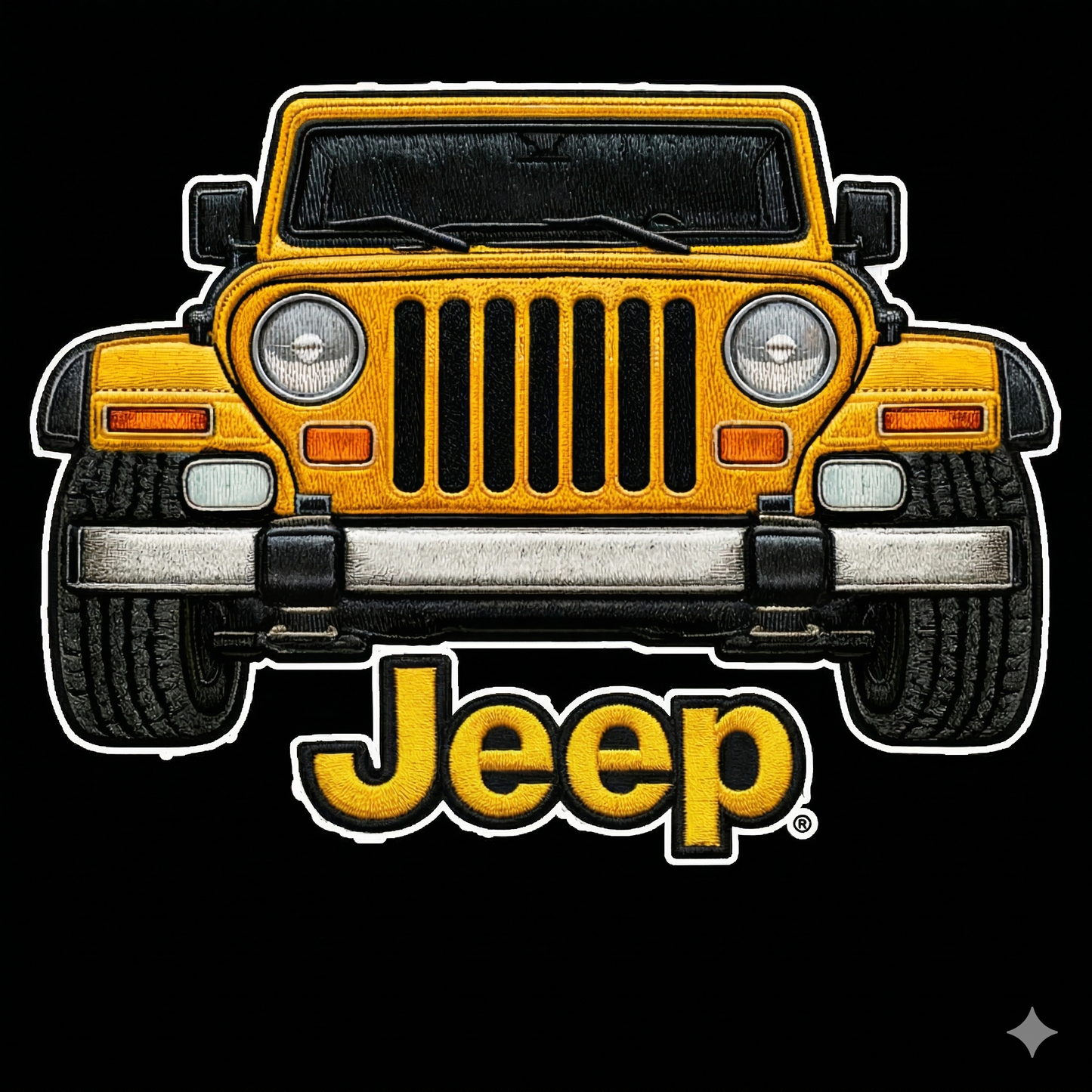 Sudadera prémium unisex Jeep bordada con cremallera de cuarto, suéter con cremallera de cuarto inspirado