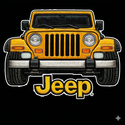 Sudadera prémium unisex Jeep bordada con cremallera de cuarto, suéter con cremallera de cuarto inspirado