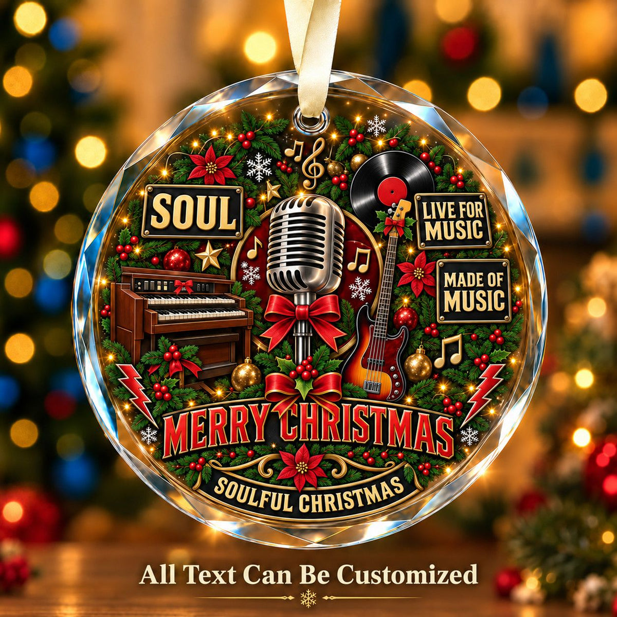 Soul Personalized Glass Ornament | 5To9Vibe
