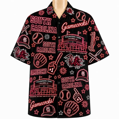 All College Basketball Teams Neon Viber Unisex Hawaiian Shirt For Men & Women