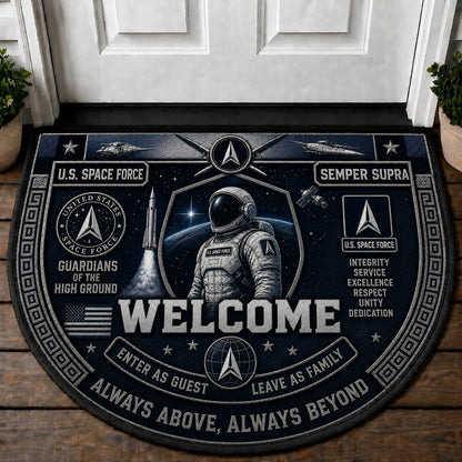 US Military Pride Quilted Print Premium Welcome Mat – Personalized Doormat