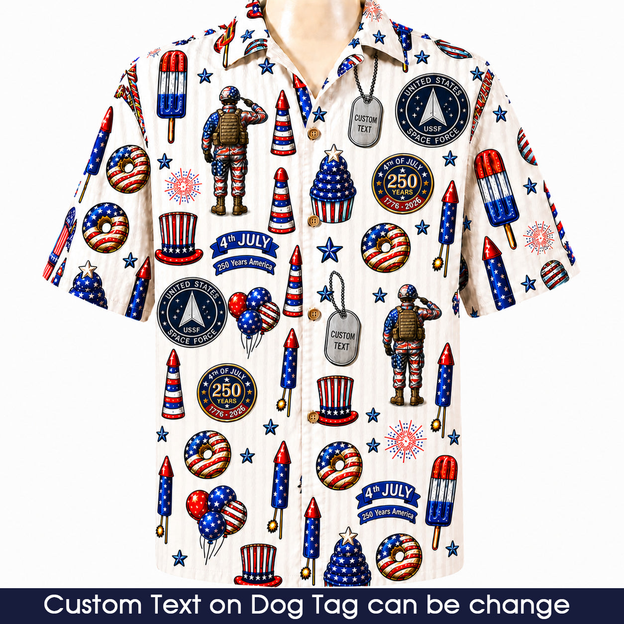 All US Army 4th July 250 Years Anniversary America Veteran Premium Unisex Hawaiian Shirt For Men and Women