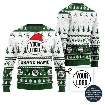 Special Custom Logo Ugly Christmas Sweater For Company