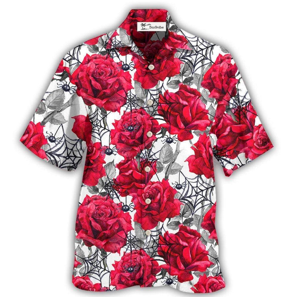 Hawaiian Shirt / Adults / S Rose And Spider - Hawaiian Shirt 