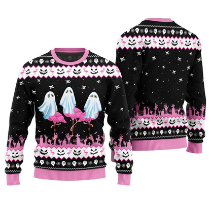 Spooky Flamingo Ugly Sweater
