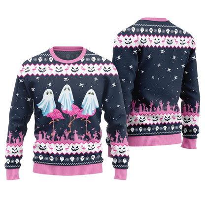 Spooky Flamingo Ugly Sweater