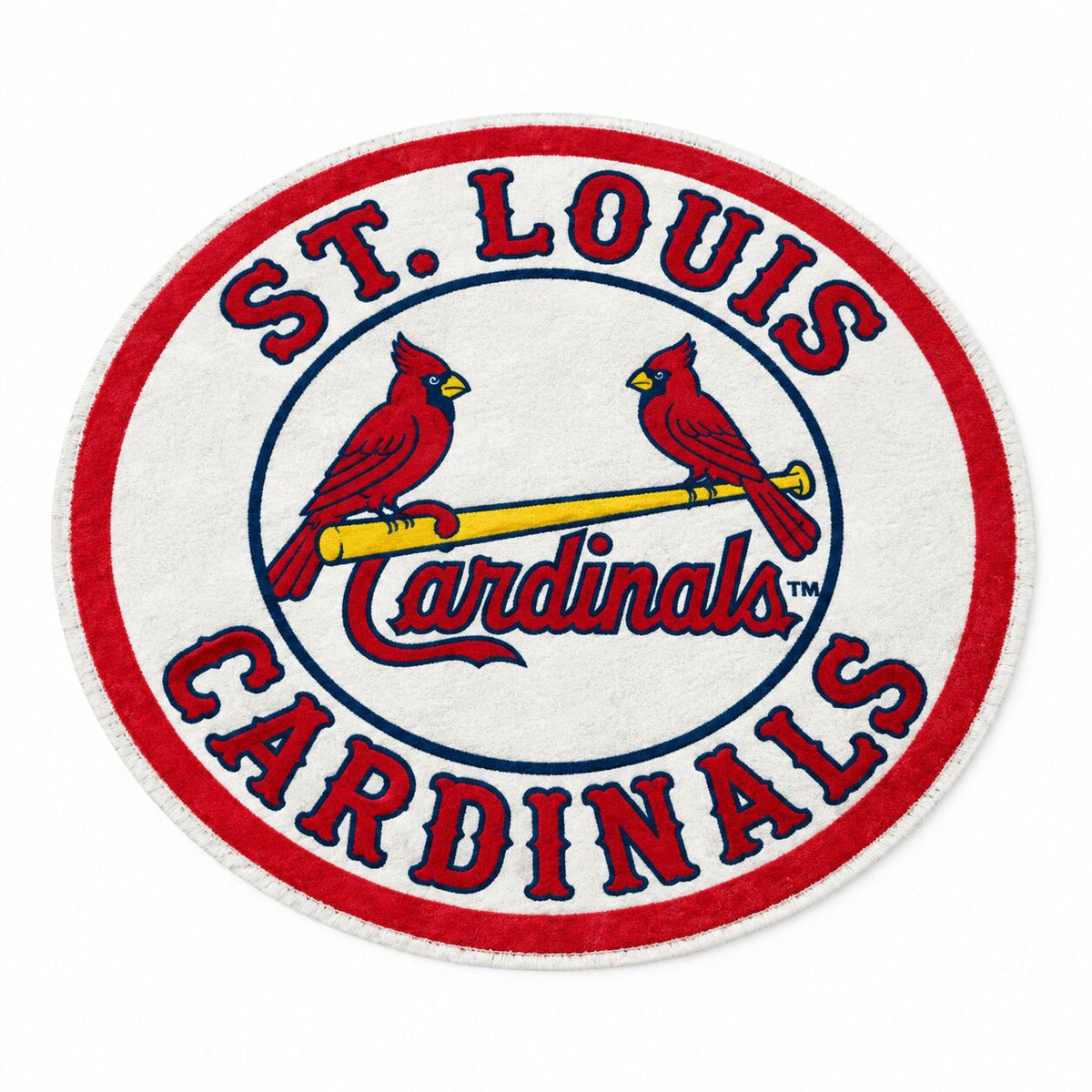 All Baseball Teams Round Logo Baseball Fan Custom Quilted Print Premium Welcome Mat Washable Black Border – Personalized Baseball Doormat