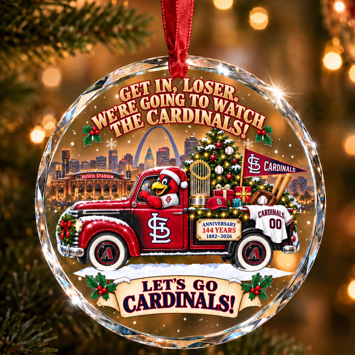 Baseball team Style 26 Glass Ornament mockup | 5To9Vibe