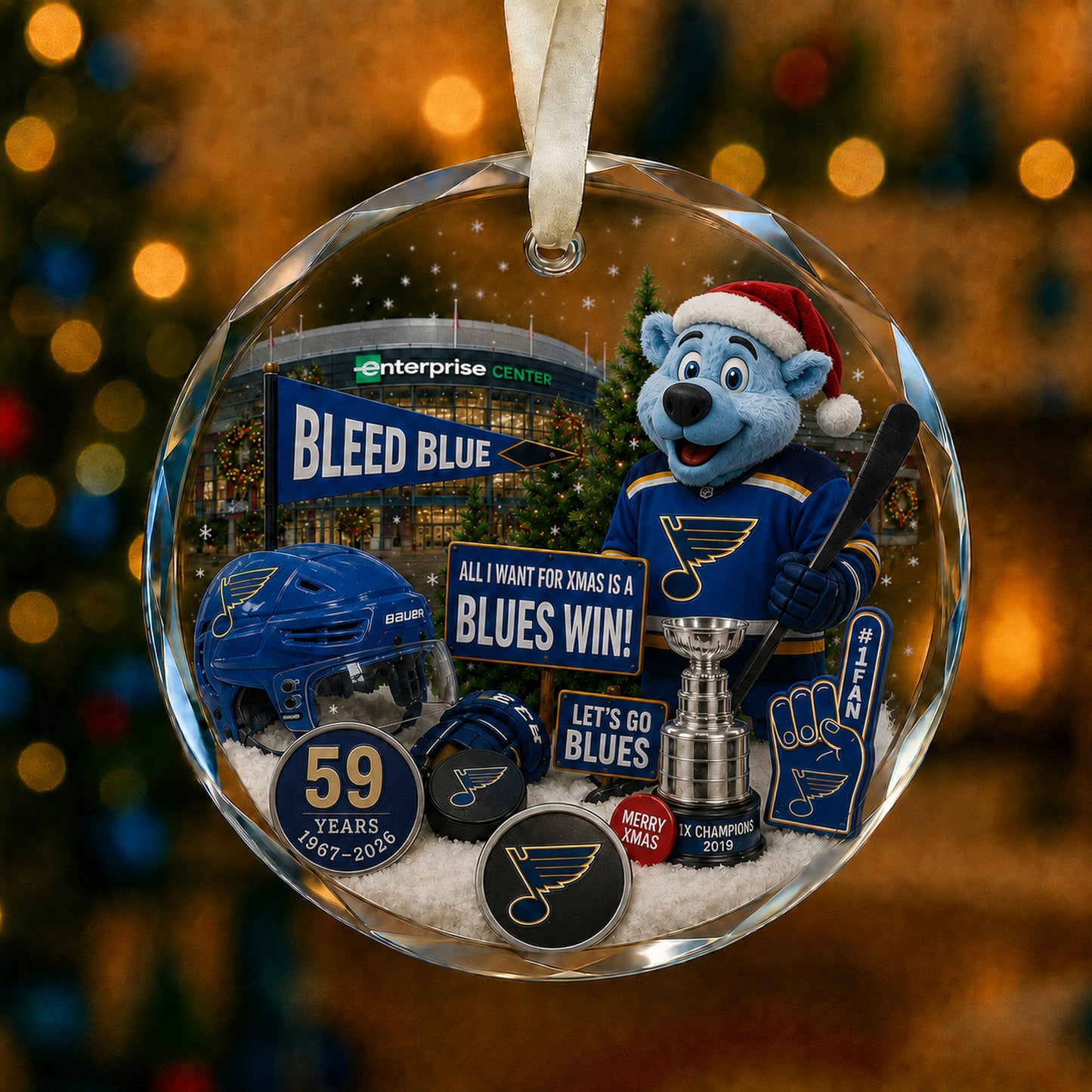 All Hockey Teams Christmas Glass Ornament With Gift Box Trending - 5to9vibe