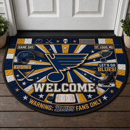 Hockey All Teams Custom Quilted Print Premium Welcome Mat – Personalized Baseball Doormat