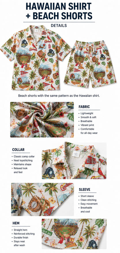 CC Baseball Teams Scenic Pattern Button-Up Unisex Hawaiian Shirt For Men and Women
